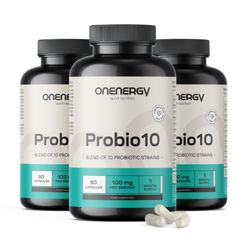 3x Probio10 – mikrobiológiai kultúrák komplexe, összesen 180 kapszula
