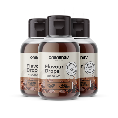 3x Flavour Drops cseppek édesítőszerrel – csokoládé, összesen 150 ml