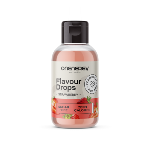 Flavour Drops cseppek édesítőszerrel – eper, 50 ml