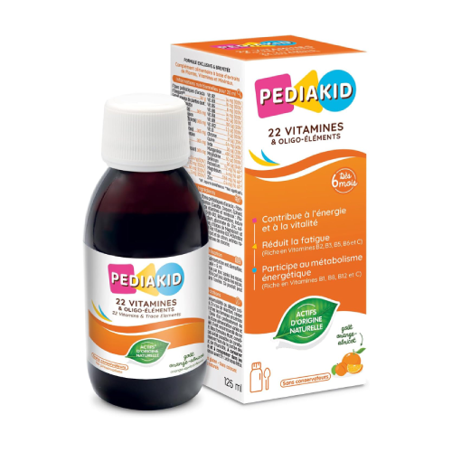 Folyékony étrend-kiegészítő gyermekeknek  – multivitaminok, 125 ml