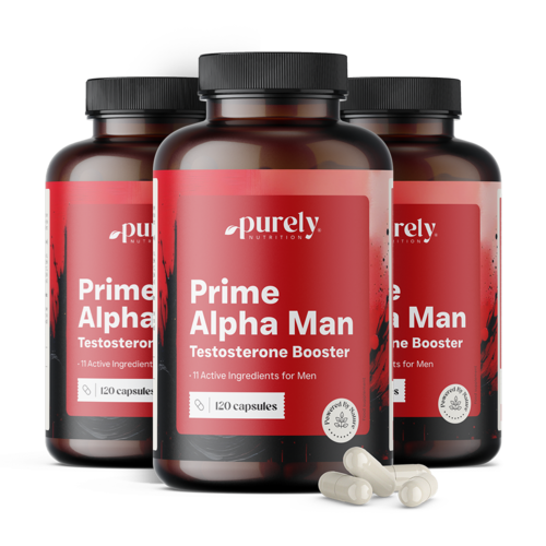 3x Prime Alpha Man - a vér tesztoszteronszintjéhez, összesen 360 kapszula