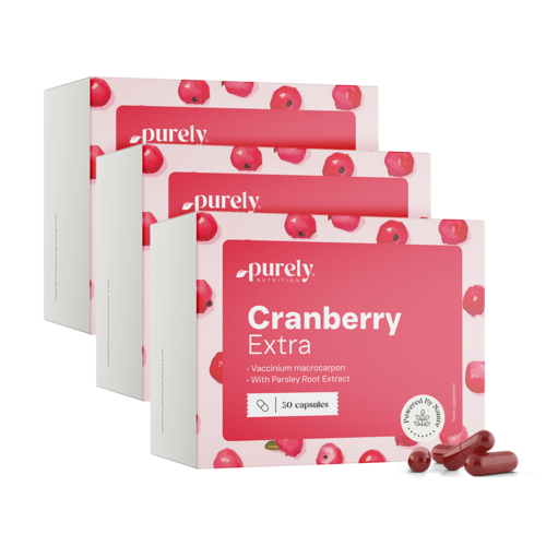 3x Cranberry Extra - Áfonya és petrezselyem kivonat, összesen 90 kapszula
