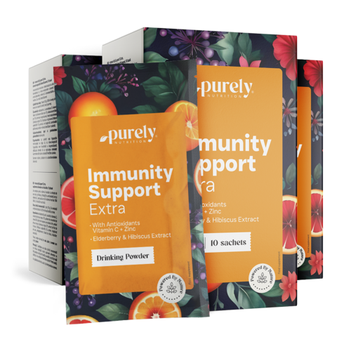 3x ImmunitySupport Extra – por ital készítéséhez, összesen 30 tasak