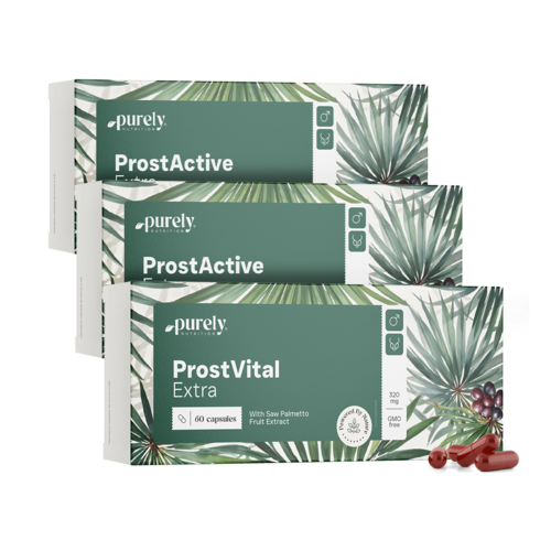3x ProstVital Extra – a fűrészpálma kivonatával 320 mg, összesen 180 kapszula
