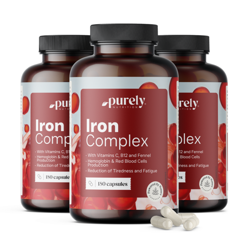 3x Iron Complex – vas C- és B12-vitaminnal, összesen 540 kapszula