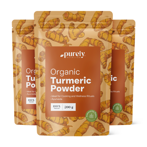 3x BIO Kurkuma por, összesen 600 g