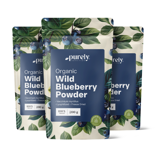 3x BIO Vad áfonya por, összesen 600 g