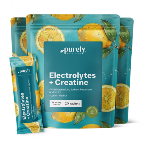 3x Elektrolitok kreatinnal – citrom, összesen 60 tasak