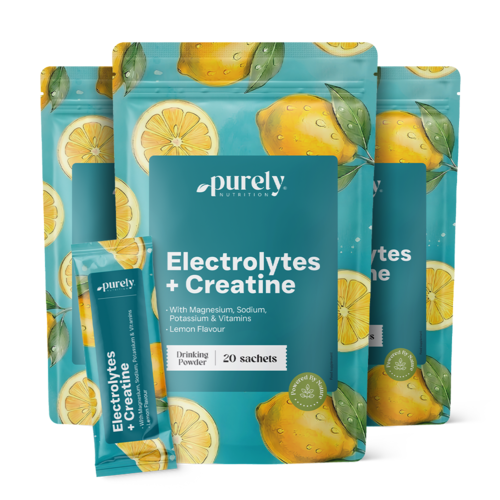 3x Elektrolitok kreatinnal – citrom, összesen 60 tasak