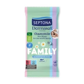 Dermasoft hidratáló törlőkendő gyerekeknek, 12 törlőkendő 