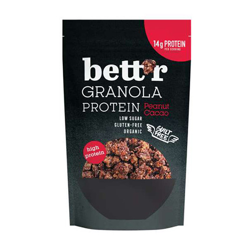 BIO Fehérjés granola - mogyoró és kakaó.