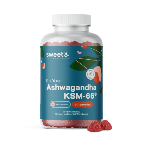 Ashwagandha KSM-66 300 mg, 90 gumicukor