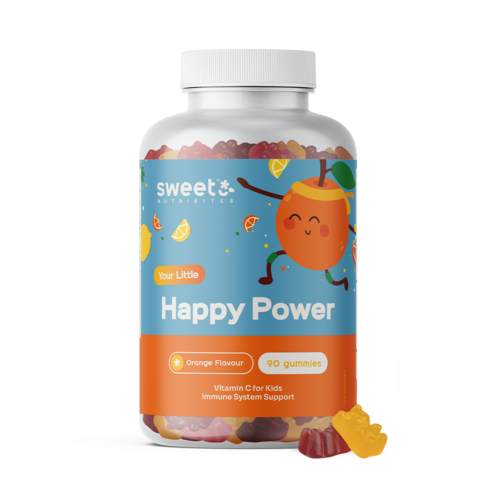Happy Power – gumicukor gyerekeknek C-vitaminnal, 90 gumicukor