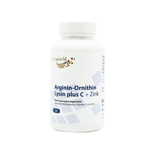 Arginin + ornitin + lizin C-vitaminnal és cinkkel

Arginin + ornitin + lizin C-vitaminnal és cinkkel