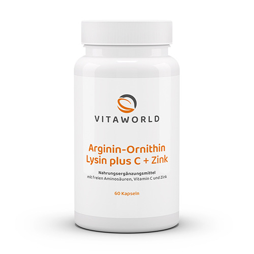 Arginin + ornitin + lizin C-vitaminnal és cinkkel.