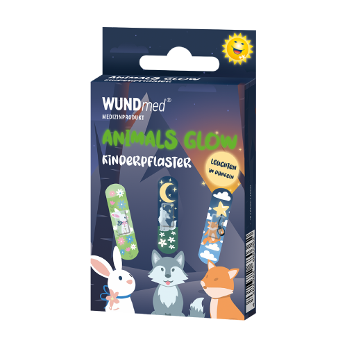 Gyermek sebtapaszok – Animals Glow, 10 tapasz