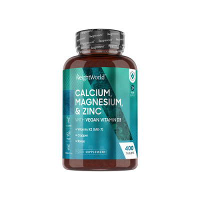 Kalcium, magnézium és cink vegán D3-vitaminnal