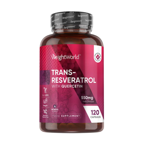 Trans-resveratrol kvercetinnel, 120 kapszula